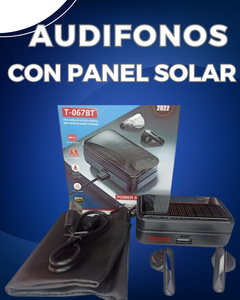 AUDIFONOS CON PANEL SOLAR